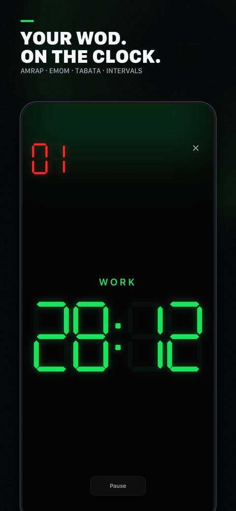 GRIT active workout timer on iPhone